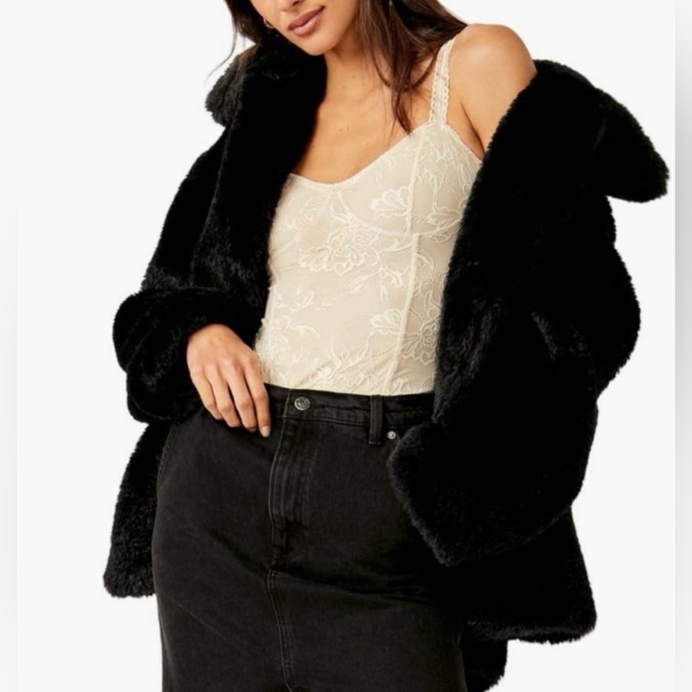 Free People Pretty Perfect Faux Fur Coat